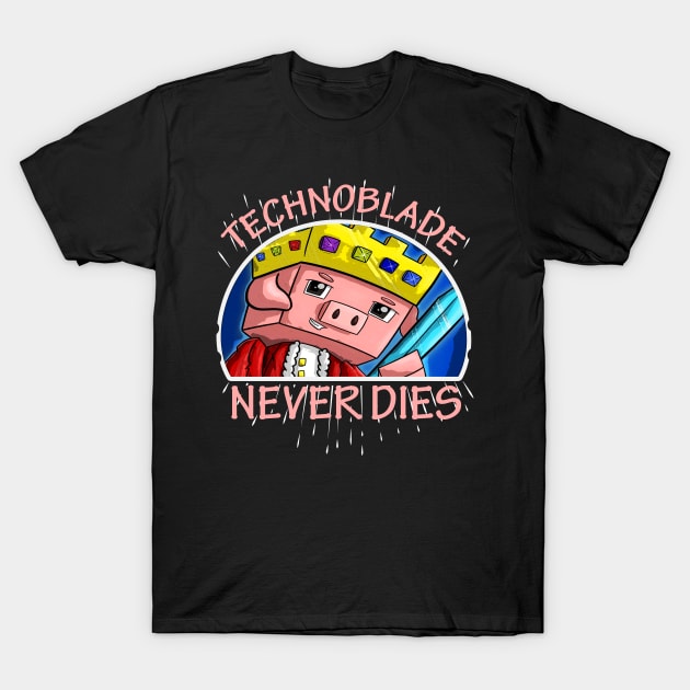 technoblade never dies T-Shirt by stalkbycat